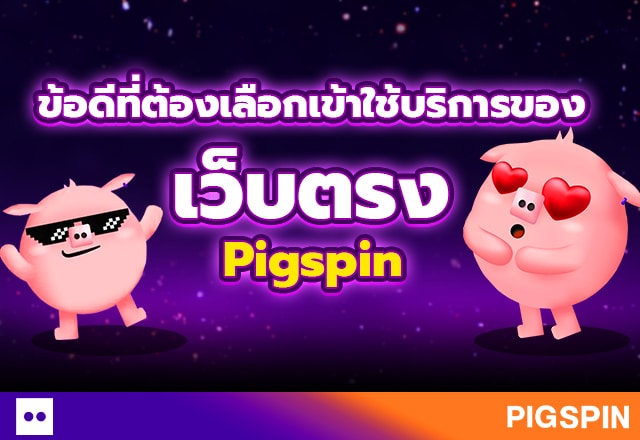 ข้อดีที่ต้องเลือก pigspin